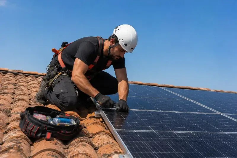 Maintenance et monitoring de panneaux solaires à Coulonges-sur-l'Autize